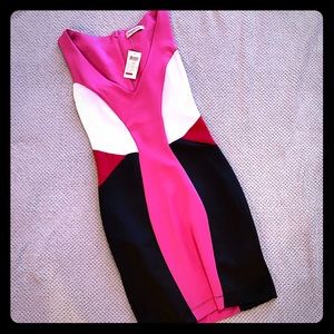 NWT Arden b mini cocktail dress xs pink black